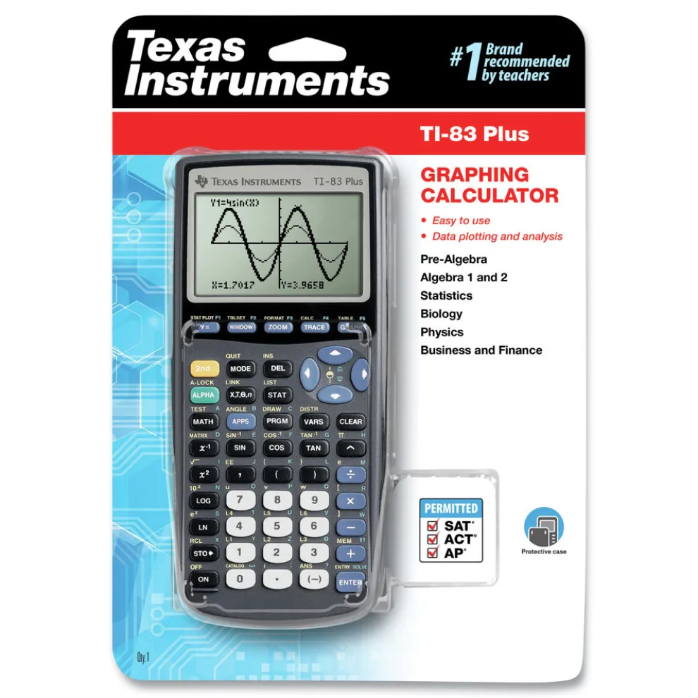 Texas Instruments TI-83Plus 10-Digit LCD Programmable Graphing Calculator