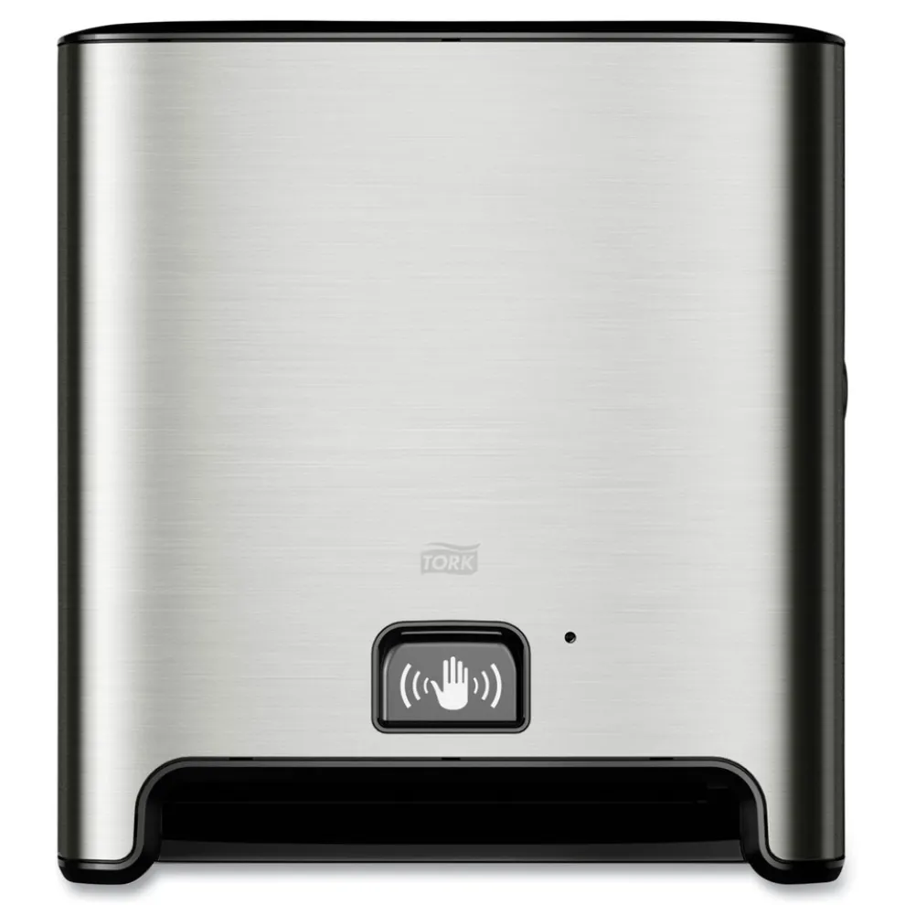 Tork 13.58 in. x 8.03 in. x 14.69 in. Wall Mount Hand Towel Roll Dispenser with Intuition Sensor - Stainless Steel