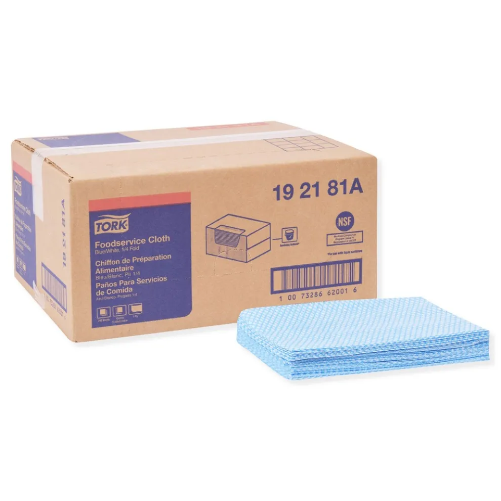 Tork 13 x 21 Foodservice Cloth - Blue (240/Carton)