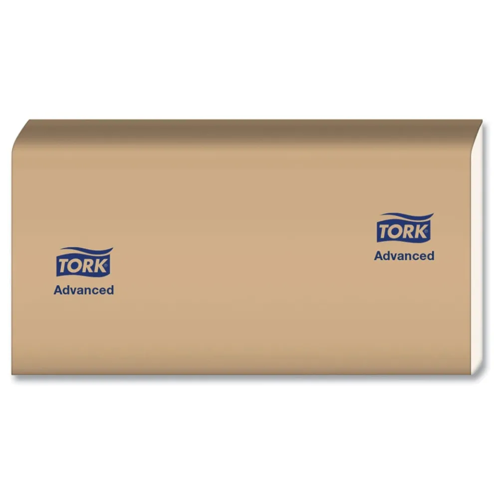 Tork Advanced 9 x 9.5 1-Ply Multifold Hand Towel - White (16/Carton)