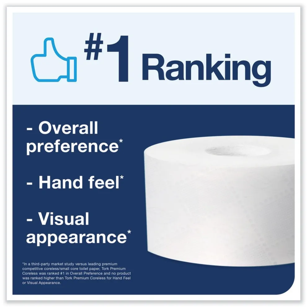 Tork 2-Ply Coreless High Capacity Bath Tissue - White (12/Carton)