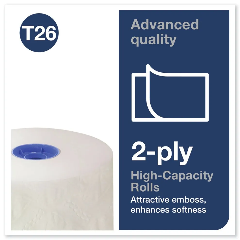 Tork 2-Ply Septic Safe Advanced High Capacity Bath Tissue - White (36/Carton)