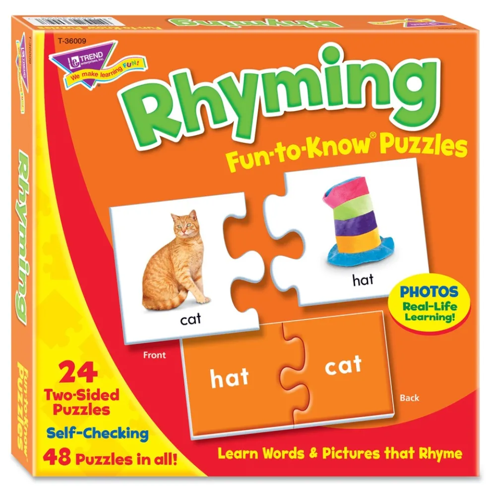 TREND Fun to Know Ages 3 and Up Words Matching Game Puzzles