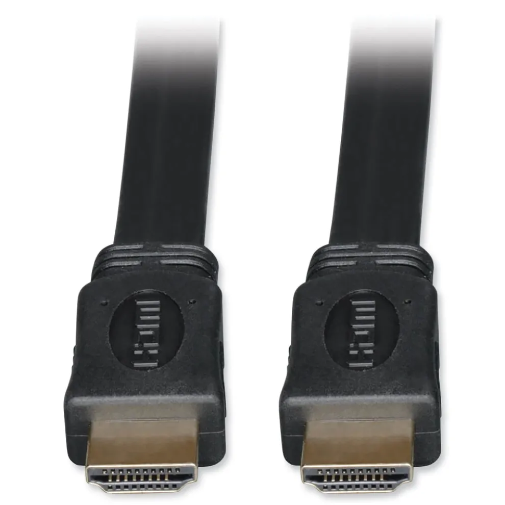 Tripp Lite 6 ft. Ultra HD 4K Digital Video with Audio (M/M) High Speed HDMI Flat Cable - Black