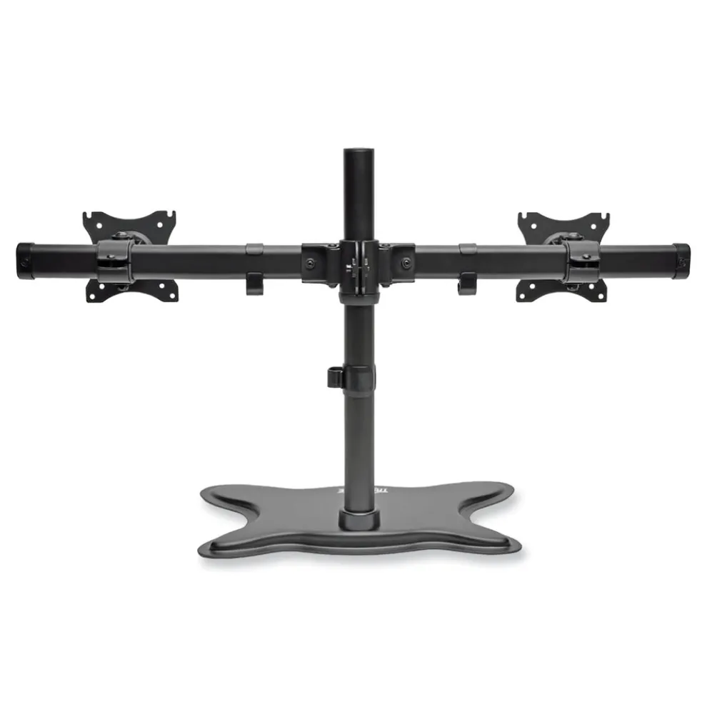 Tripp Lite 31.69 in. x 10 in. x 18.11 in. Dual Desktop Monitor Stand for 13 in. to 27 in. Monitors - Black