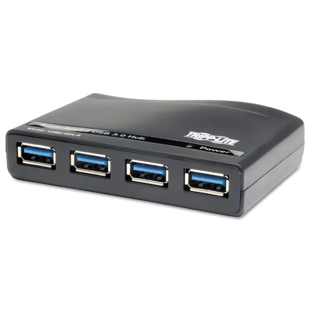 Tripp Lite 4 Ports USB 3.0 SuperSpeed Hub - Black
