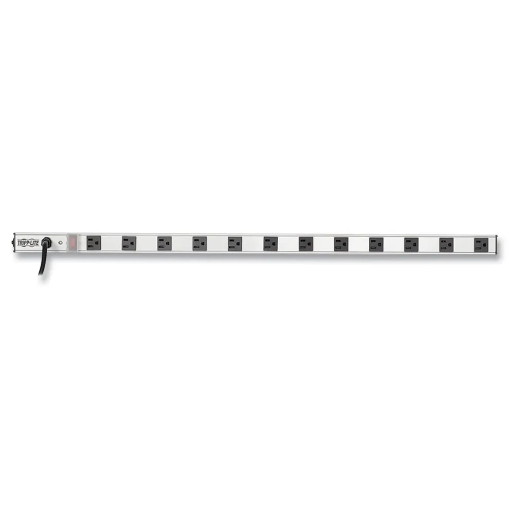 Tripp Lite 12-Outlet Vertical Power Strip with 15 ft. Cord - Silver