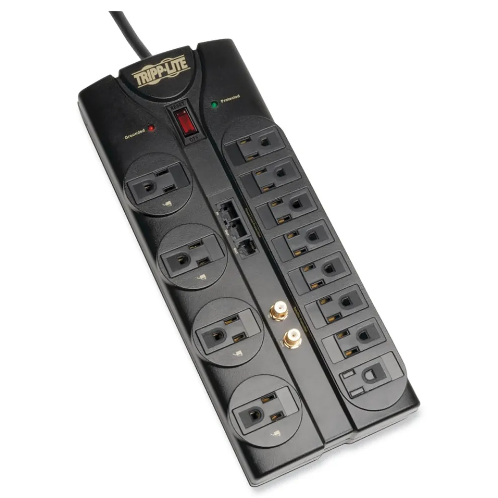 Tripp Lite Protect It! 2880 J 12-Outlet Surge Protector with 8 ft. Cord - Black