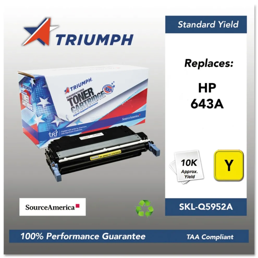 Triumph 751000NSH0285 Q5952A (643A) Remanufactured 10,000 Page-Yield Toner - Yellow