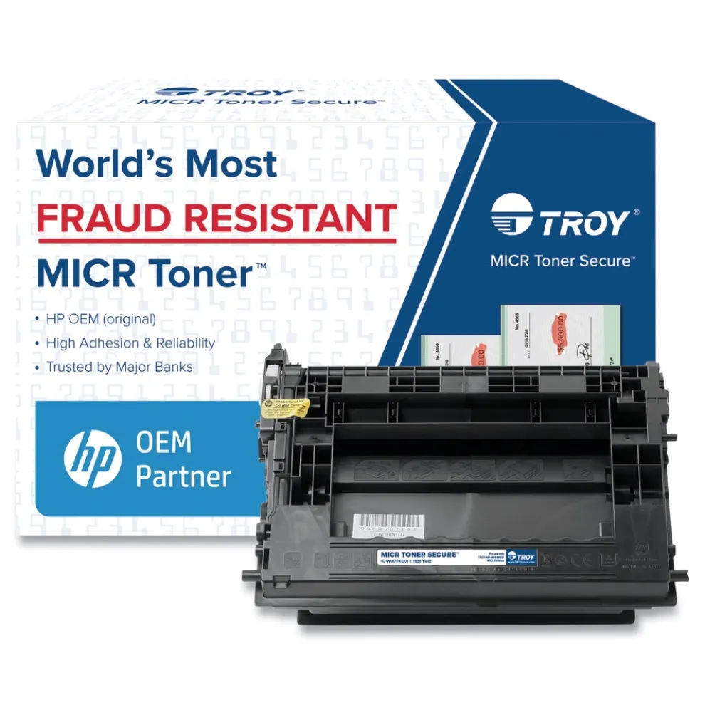 TROY 02W1470X001 147X High-Yield MICR Toner (Alternative for HP W1470X) - Black
