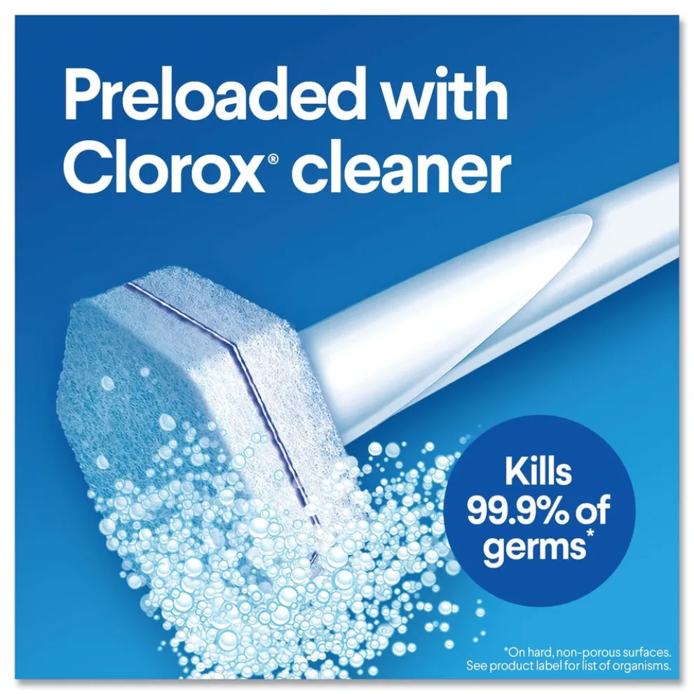 Clorox ToiletWand Disposable Toilet Cleaning System with Caddy and Refills - White (1-Kit)