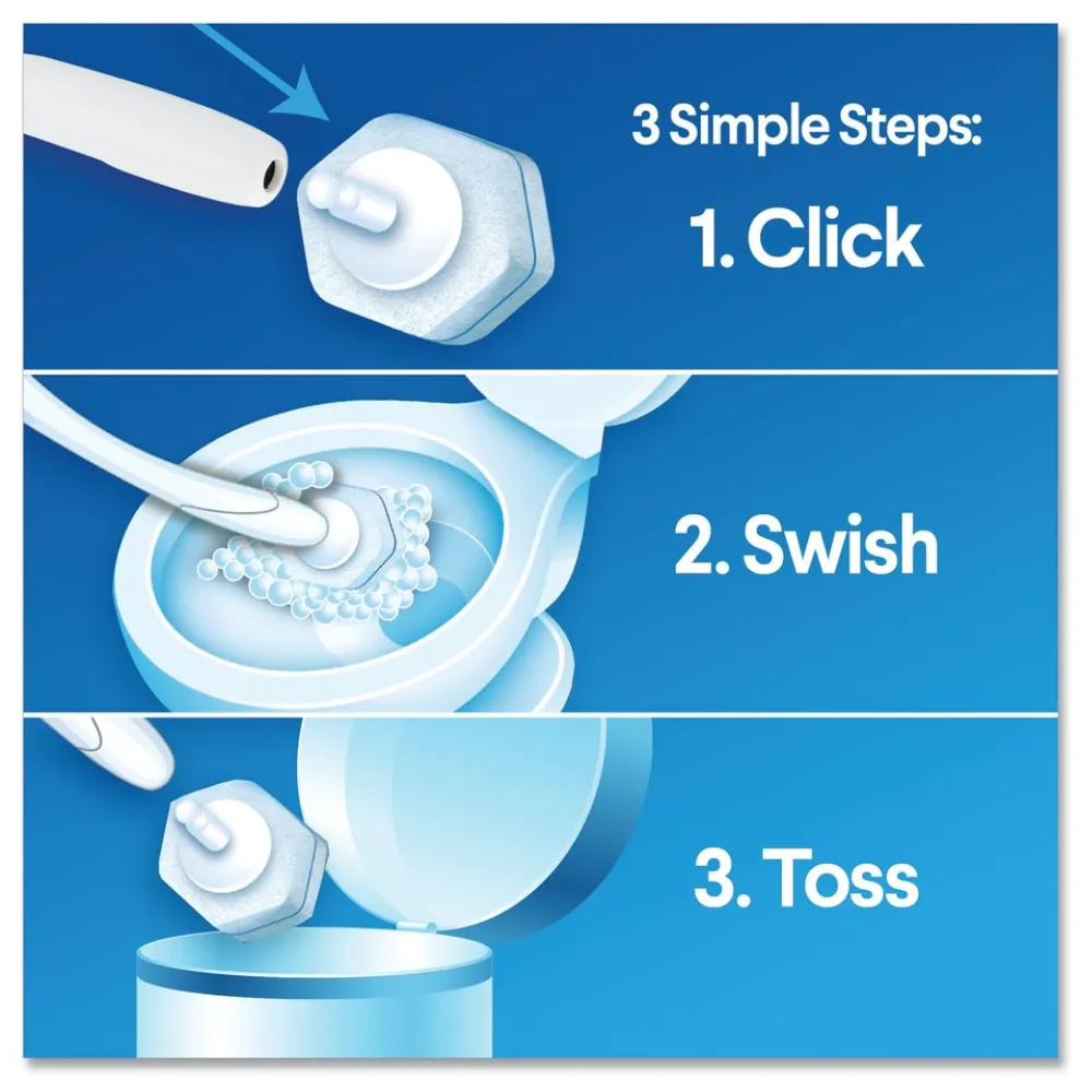 Clorox ToiletWand Disposable Toilet Cleaning System with Caddy and Refills - White (1-Kit)
