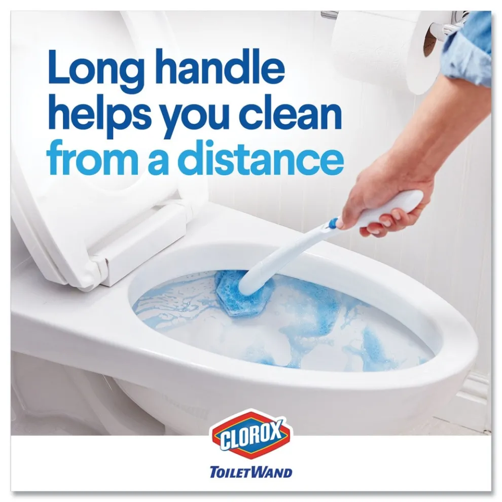 Clorox ToiletWand Disposable Toilet Cleaning System with Caddy and Refills - White (1-Kit)