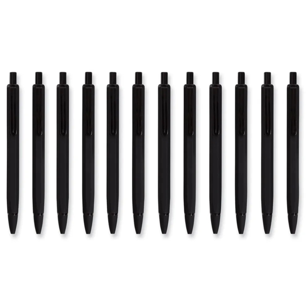 U Brands 0.7 mm HB (#2) Cambria Soft Touch Mechanical Pencil - Black Lead, Black Barrel (12/Pack)