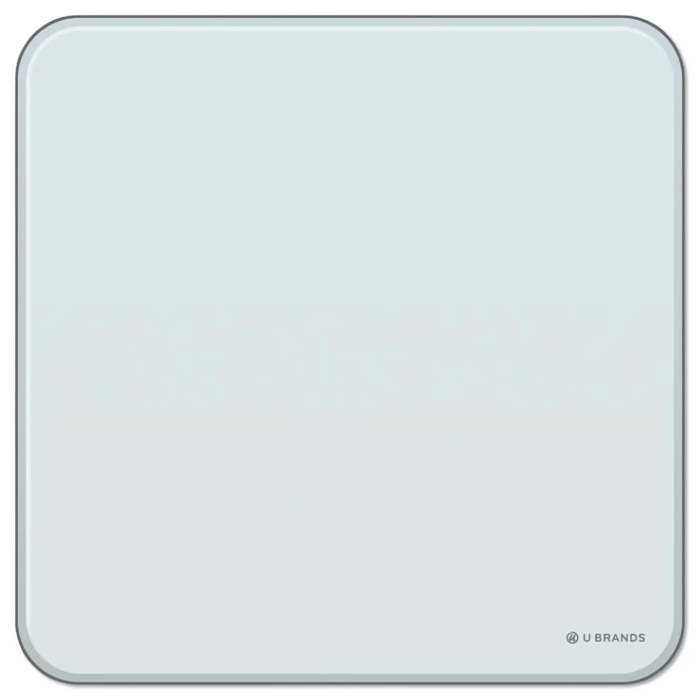 U Brands 12 x 12 Cubicle Glass Dry Erase Board - White Surface