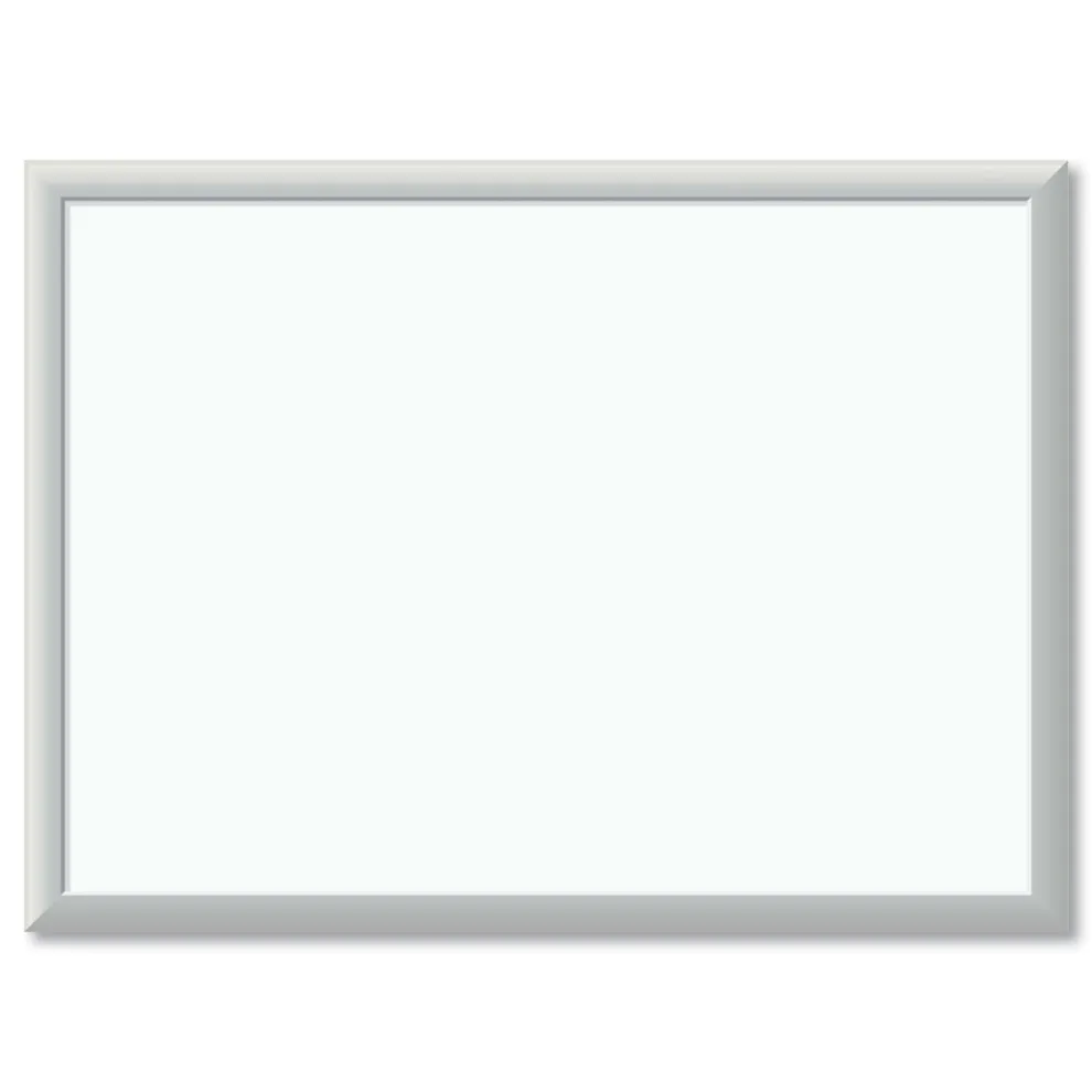 U Brands 23 x 17 Melamine Dry Erase Board - White Surface/Silver Frame