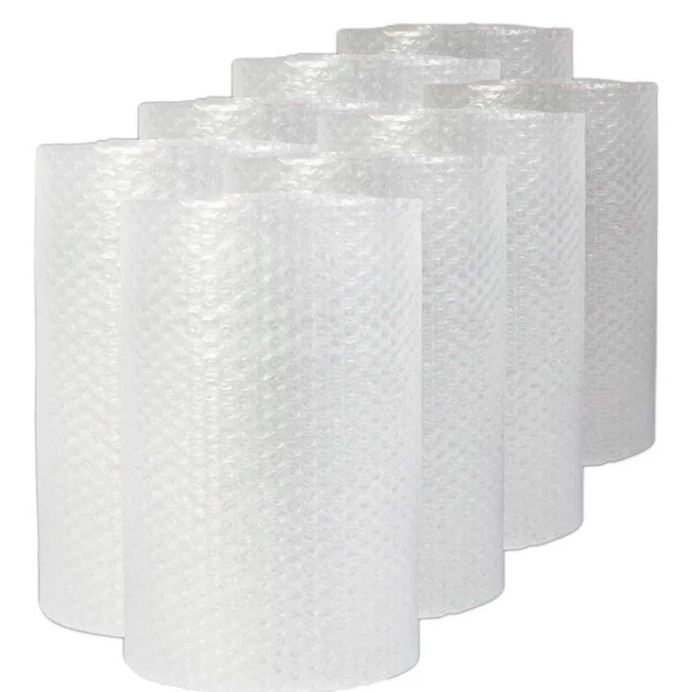 Universal 24 in. x 50 ft. 0.19 in. Thick Bubble Packaging Perforated Every 24 in. - Clear (8/Carton)