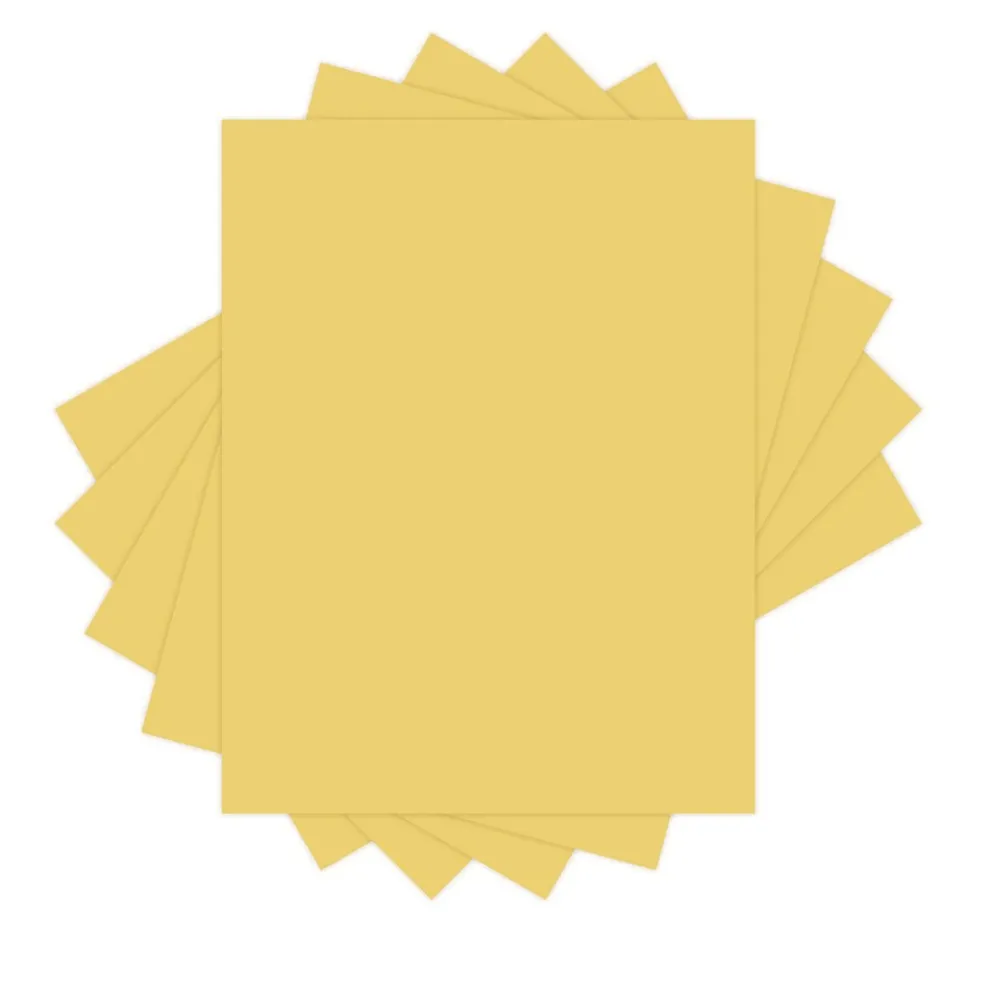 Universal 8.5 in. x 11 in. 20 lbs. Bond Weight Deluxe Colored Paper - Goldenrod (10 Reams/Carton)
