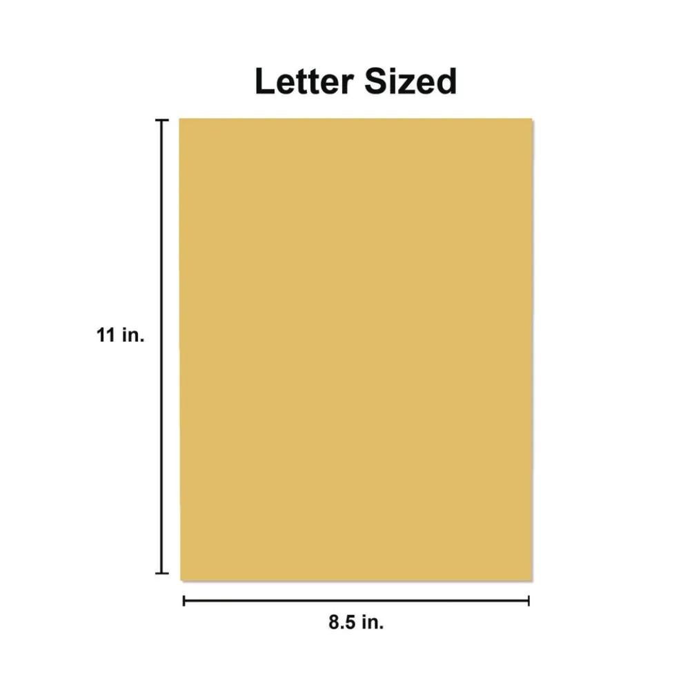 Universal 8.5 in. x 11 in. 20 lbs. Bond Weight Deluxe Colored Paper - Goldenrod (10 Reams/Carton)
