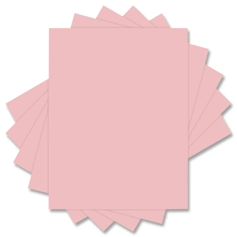 Universal 8.5 in. x 11 in. 20 lbs. Bond Weight Deluxe Colored Paper - Pink (10 Reams/Carton)