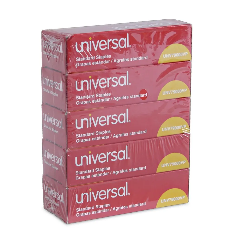 Universal 0.25 in. x 0.5 in. Standard Chisel Point Staples - Steel (25000/Pack)