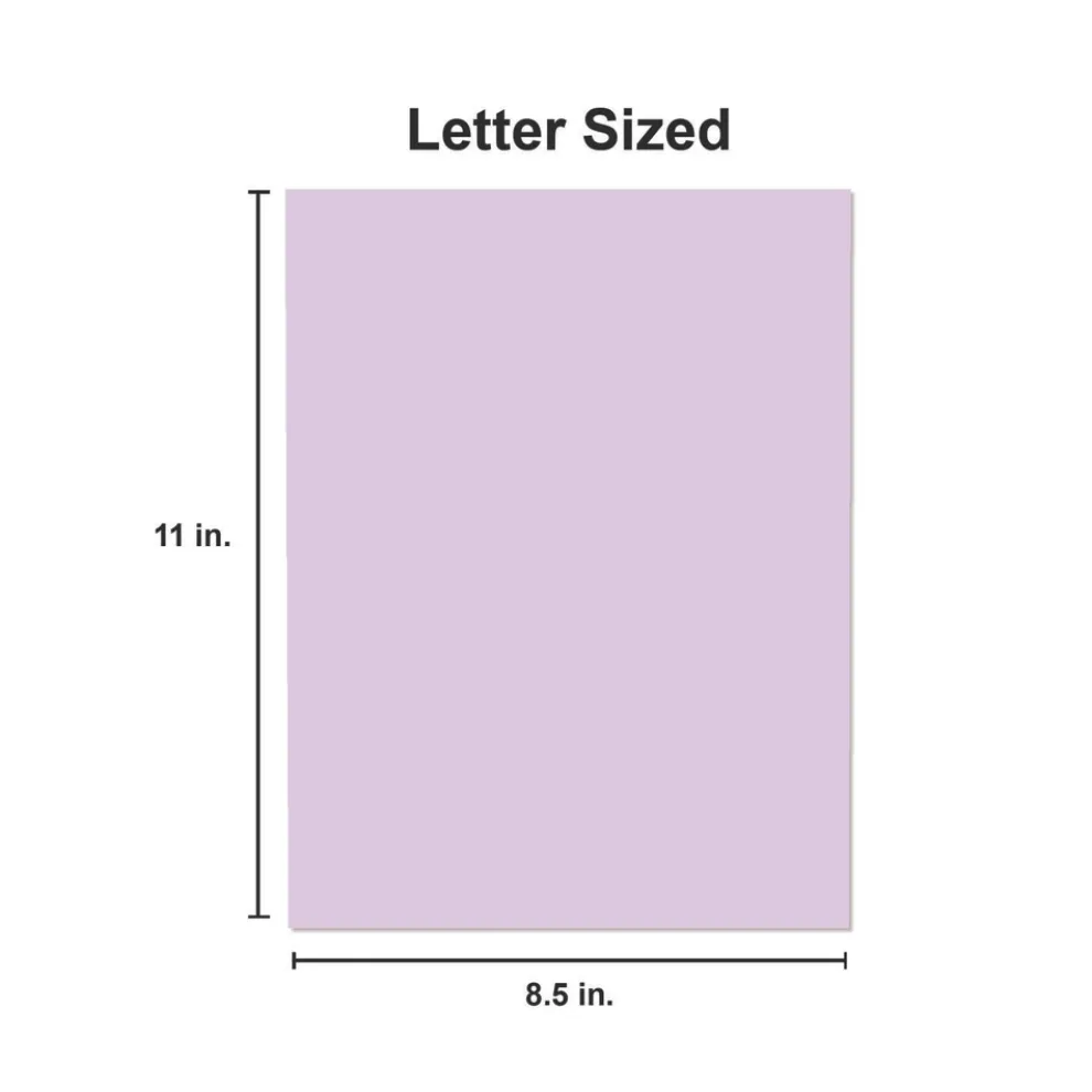 Universal 8.5 in. x 11 in. 20 lbs. Bond Weight Deluxe Colored Paper - Orchid (10 Reams/Carton)