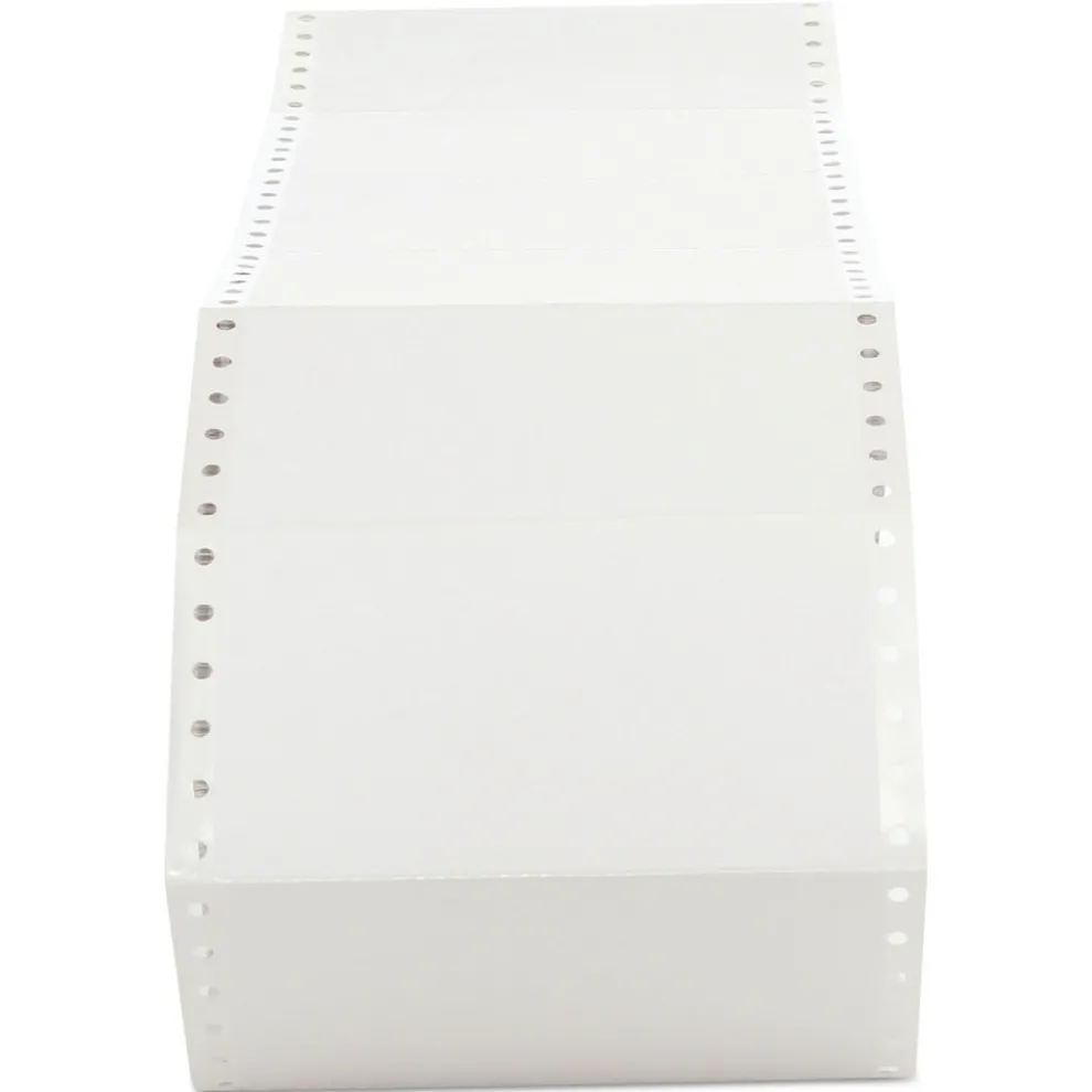 Universal 2.94 in. x 5 in. Dot Matrix Printer Labels- White (3000/Box)