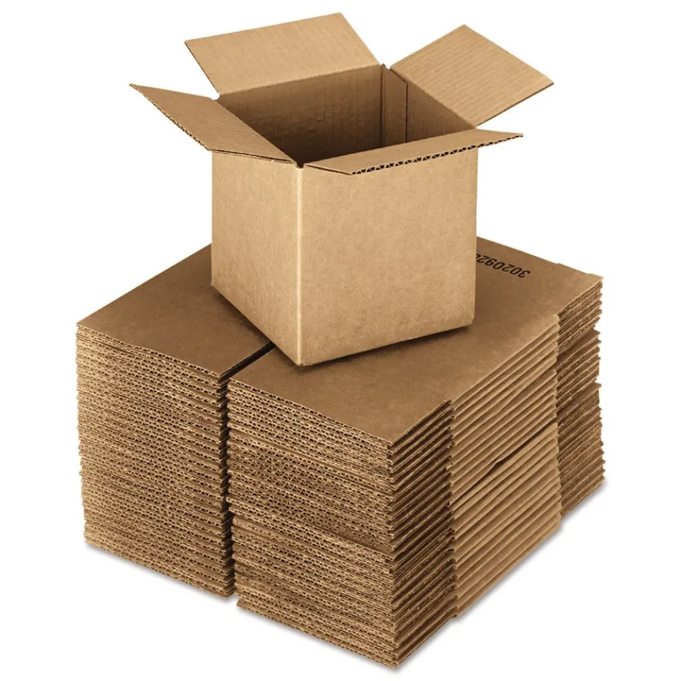 Universal Regular Slotted Container (RSC) 24 in. x 24 in. x 24 in. Cubed Fixed-Depth Corrugated Shipping Boxes - Brown Kraft (10/Bundle)
