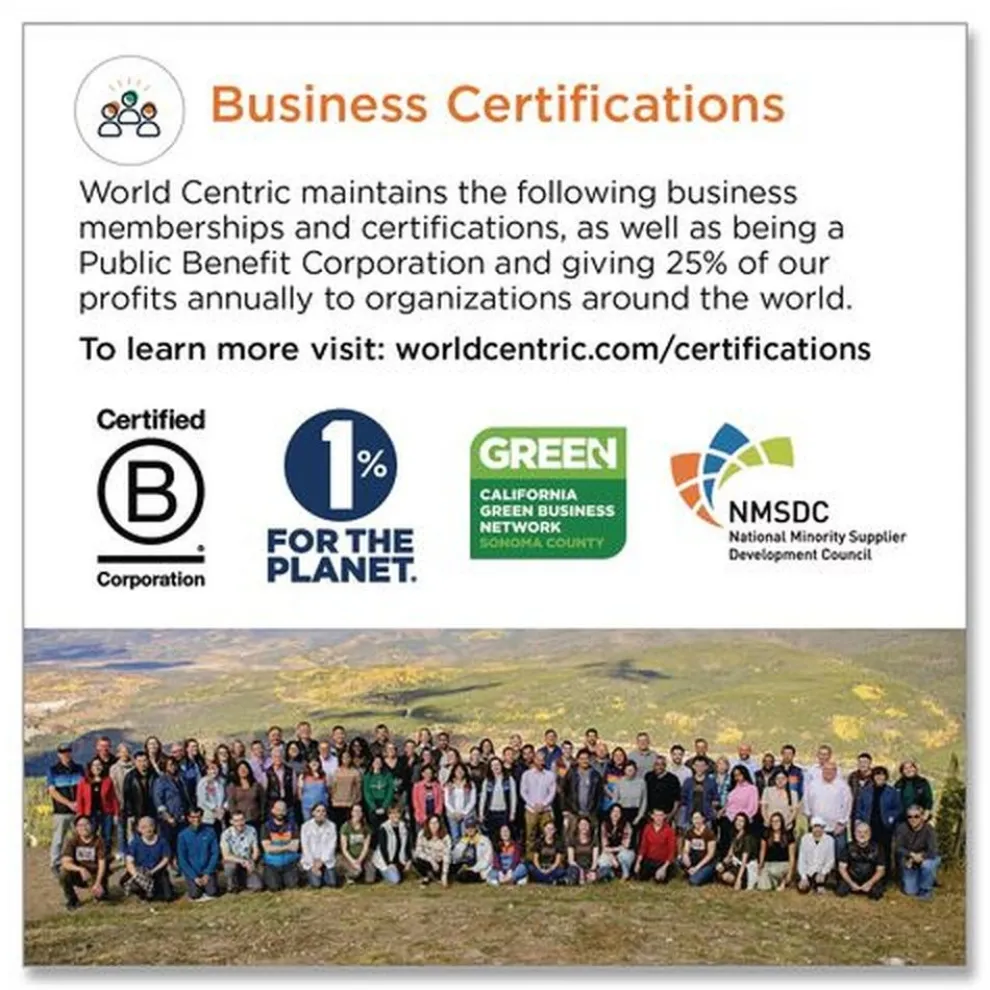 World Centric TO-SC-U15B-LFP 6.5 in. x 6 in. x 3.2 in. Paper Burger Box Fiber Hinged Containers - Natural (500/Carton)