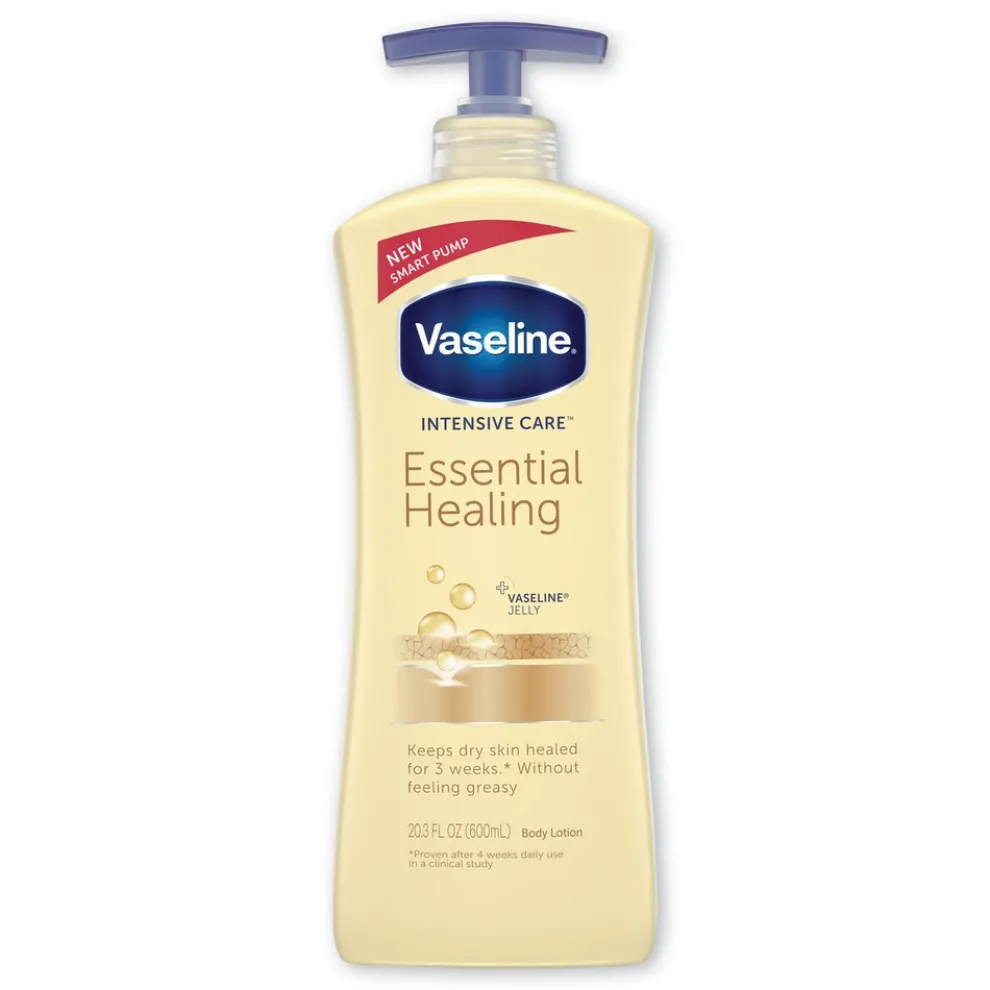 Vaseline Intensive Care 20.3 oz. Pump Bottle Essential Healing Body Lotion (4/Carton)