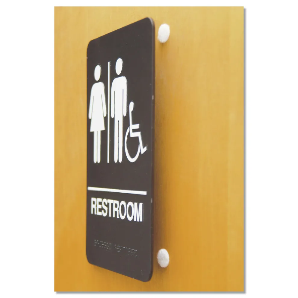 Velcro 0.63 in. Diameter Removable Adhesive Sticky-Back Fasteners - Black (75/Pack)