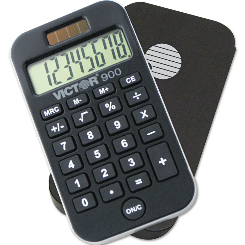 Victor 8-Digit LCD Antimicrobial Pocket Calculator