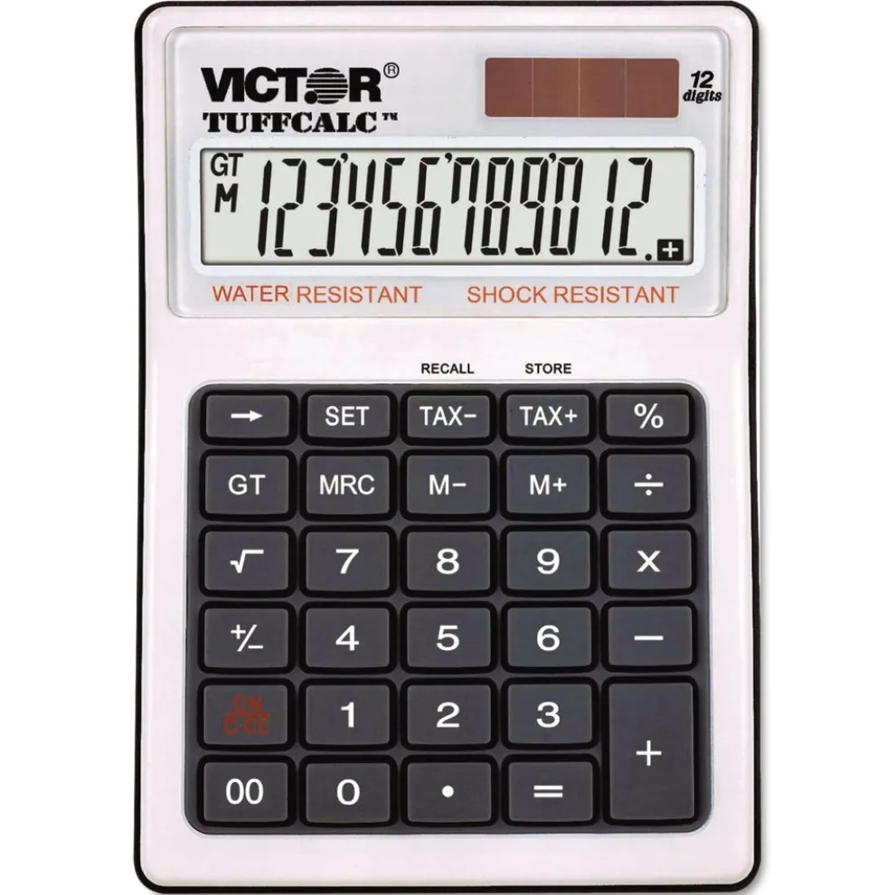 Victor TUFFCALC 12-Digit LCD Desktop Calculator