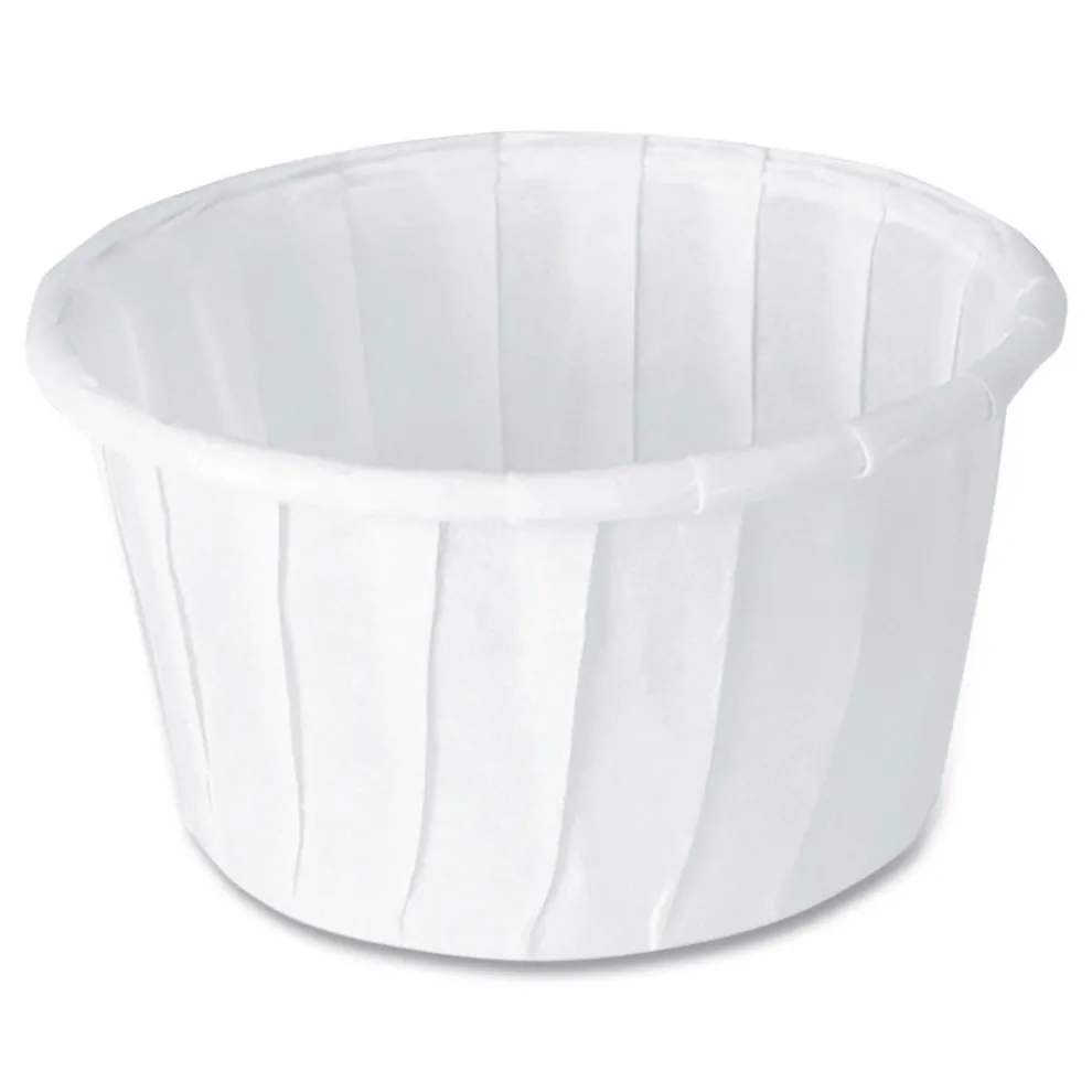 SOLO 1.25 oz. ProPlanet Seal Paper Portion Cups - White (250/Bag, 20 Bags/Carton)