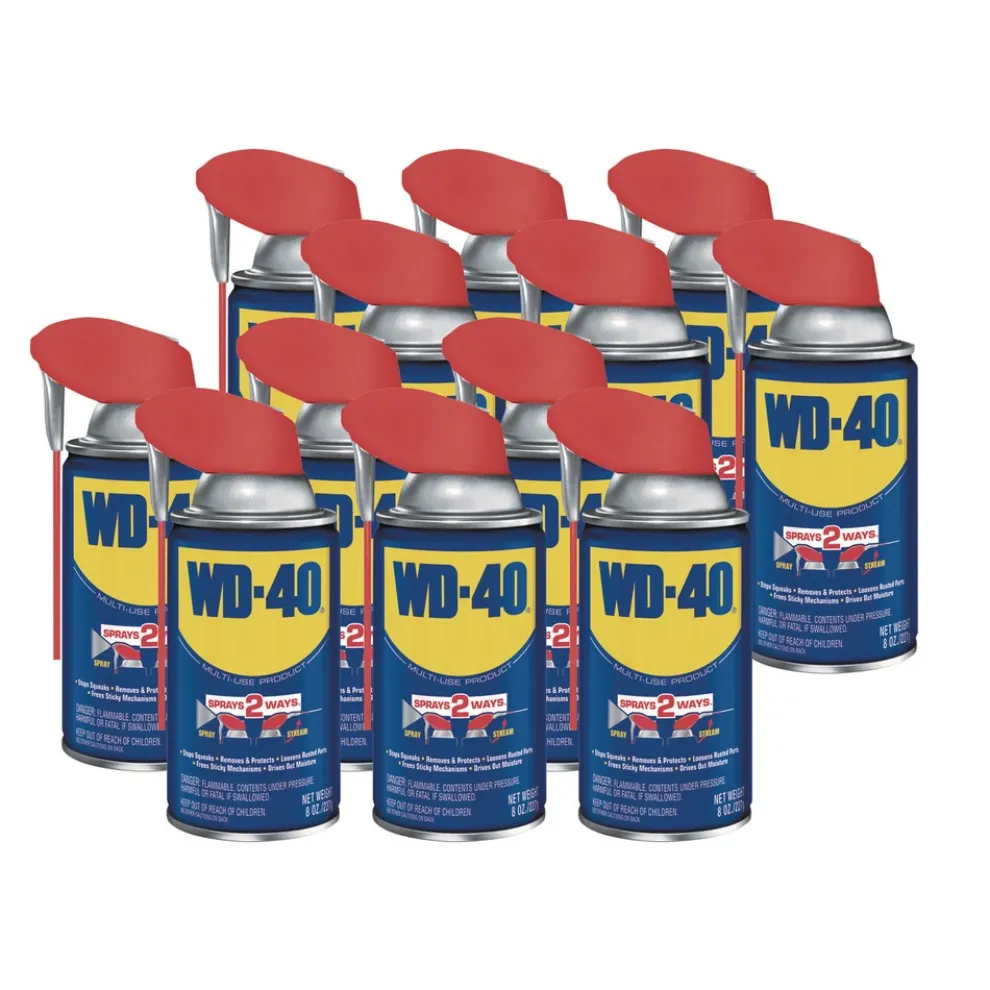 WD-40 8 oz. Aerosol Can Smart Straw Spray Lubricant (12/Carton)