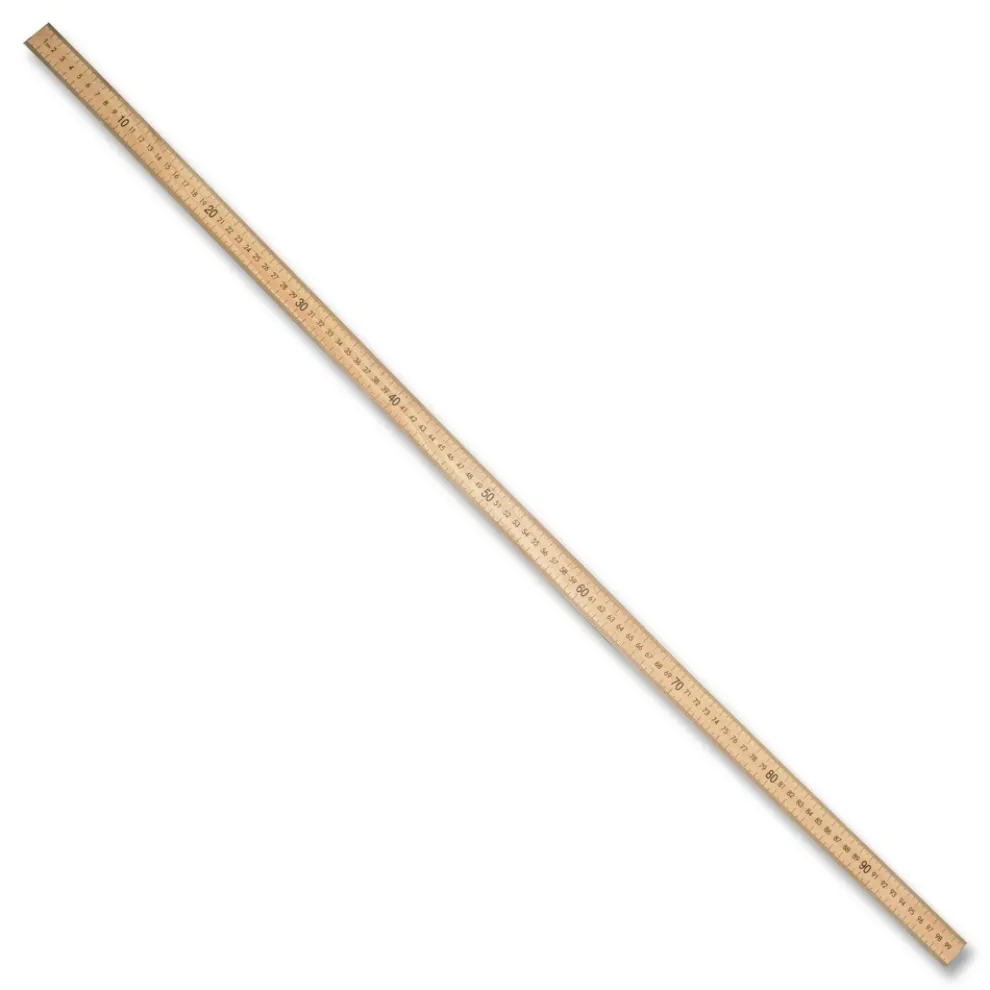 Westcott 39.5 in. Standard/Metric Wooden Meter Stick - Clear Lacquer Finish (12/Box)