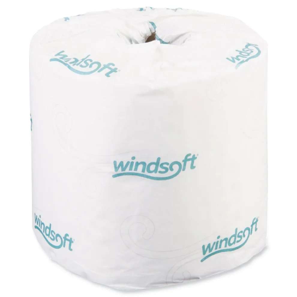 Windsoft 2-Ply Septic Safe Individually Wrapped Rolls Bath Tissue - White (24 Rolls/Carton)