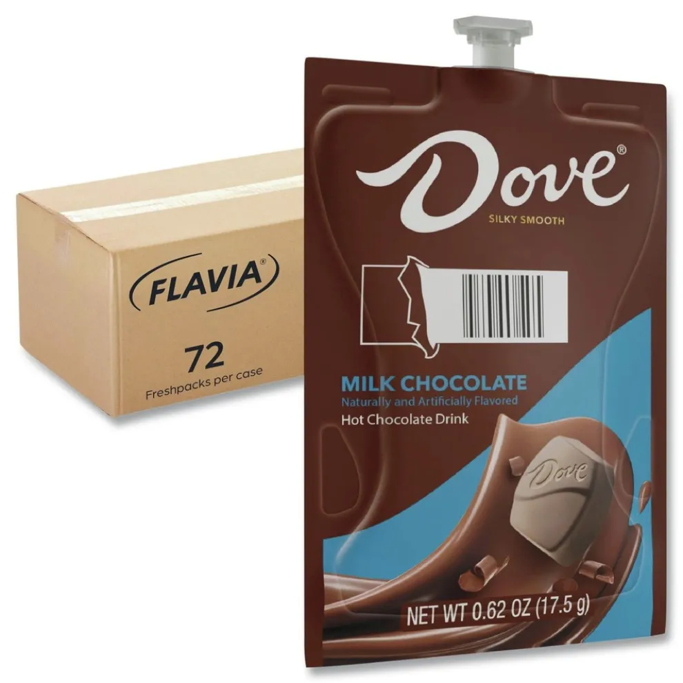 FLAVIA 48000 Dove Hot Chocolate Freshpack - Milk Chocolate (72/Carton)