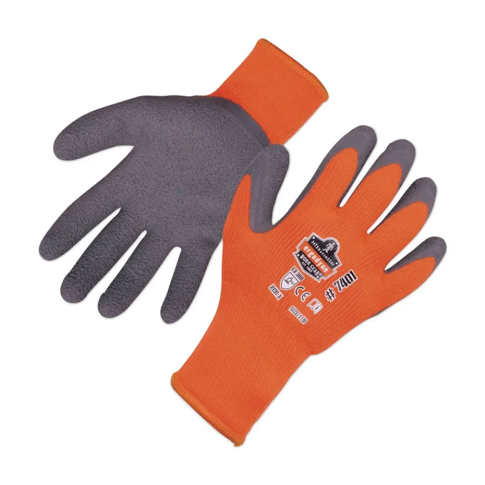 Ergodyne ProFlex 7401 Coated Lightweight Winter Gloves - Medium Orange (1-Pair)