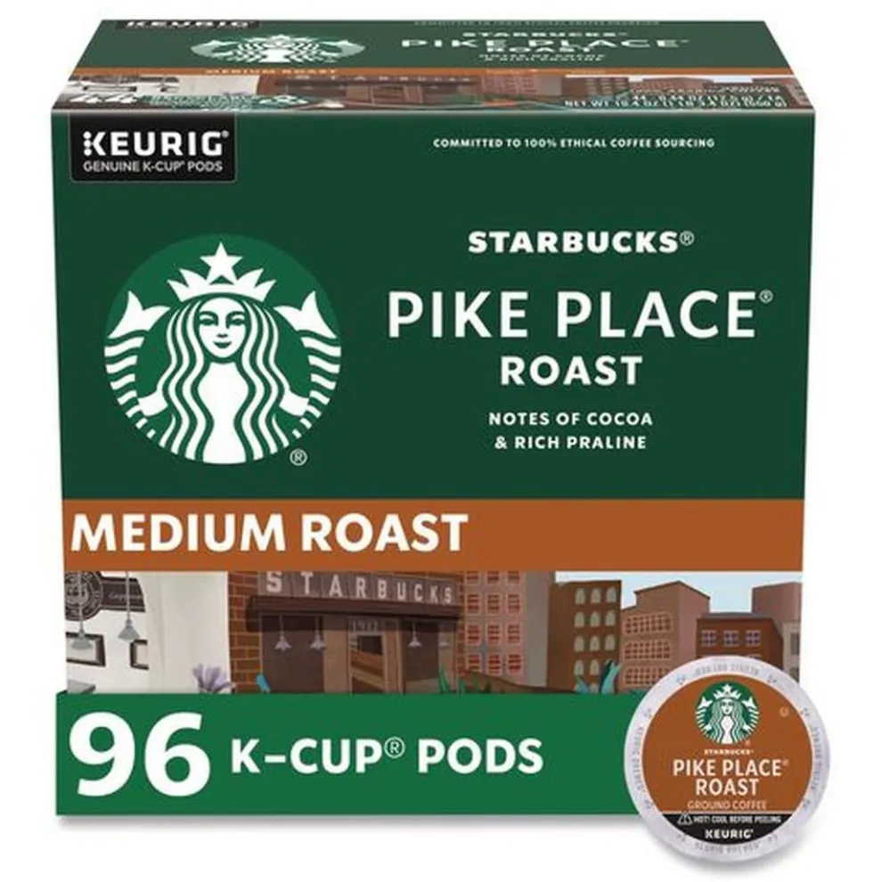 Starbucks Coffee K-Cups Pack - Pike Place (96/Carton)