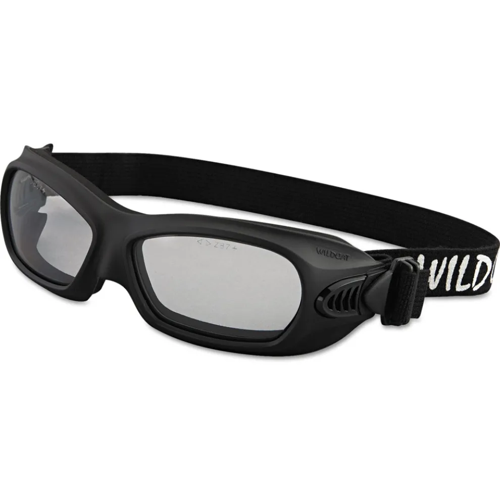 Ansell V80 WildCat Safety Goggles - Black Frame/Clear Lens