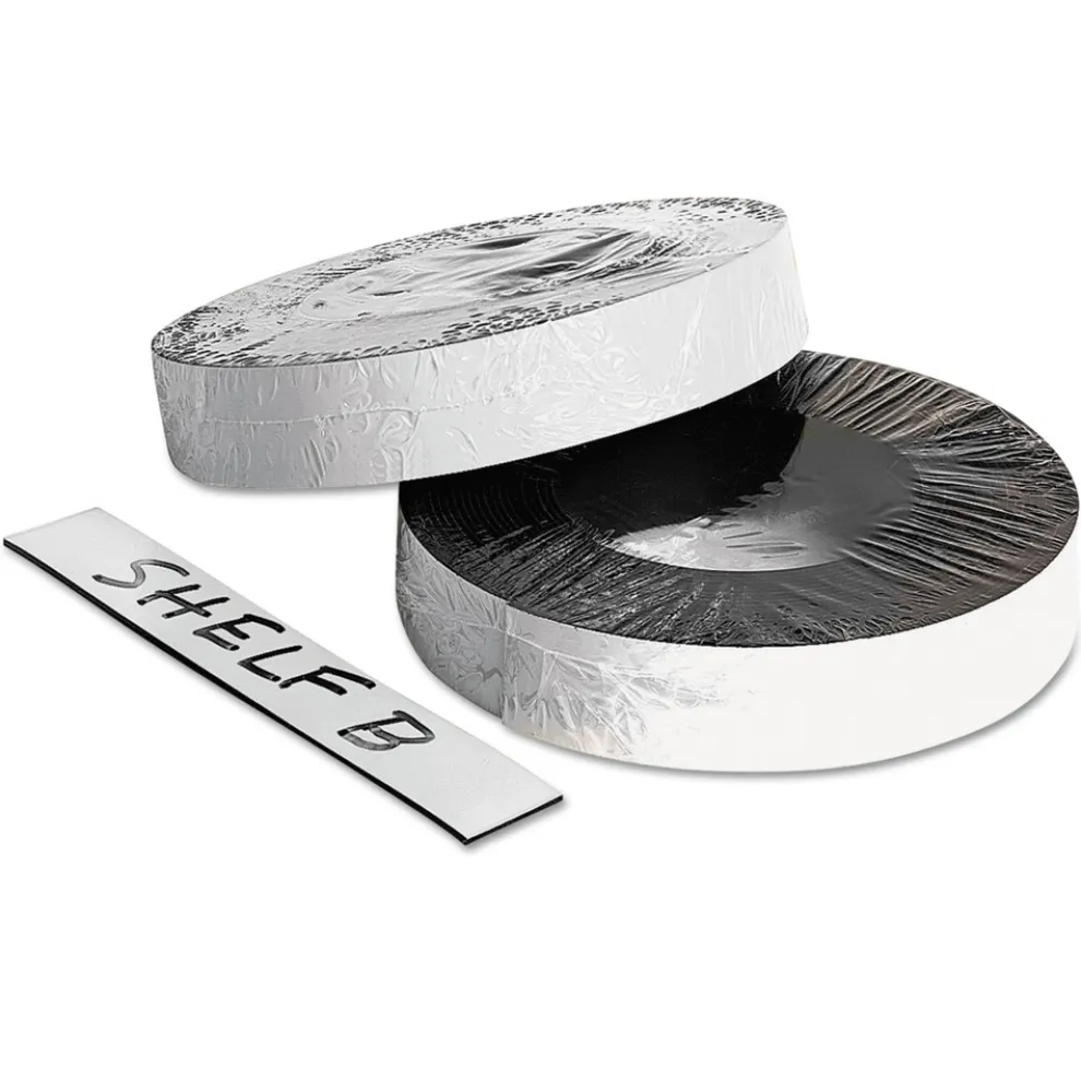 ZEUS 1 in. x 50 ft. Dry Erase Magnetic Label Tape - White